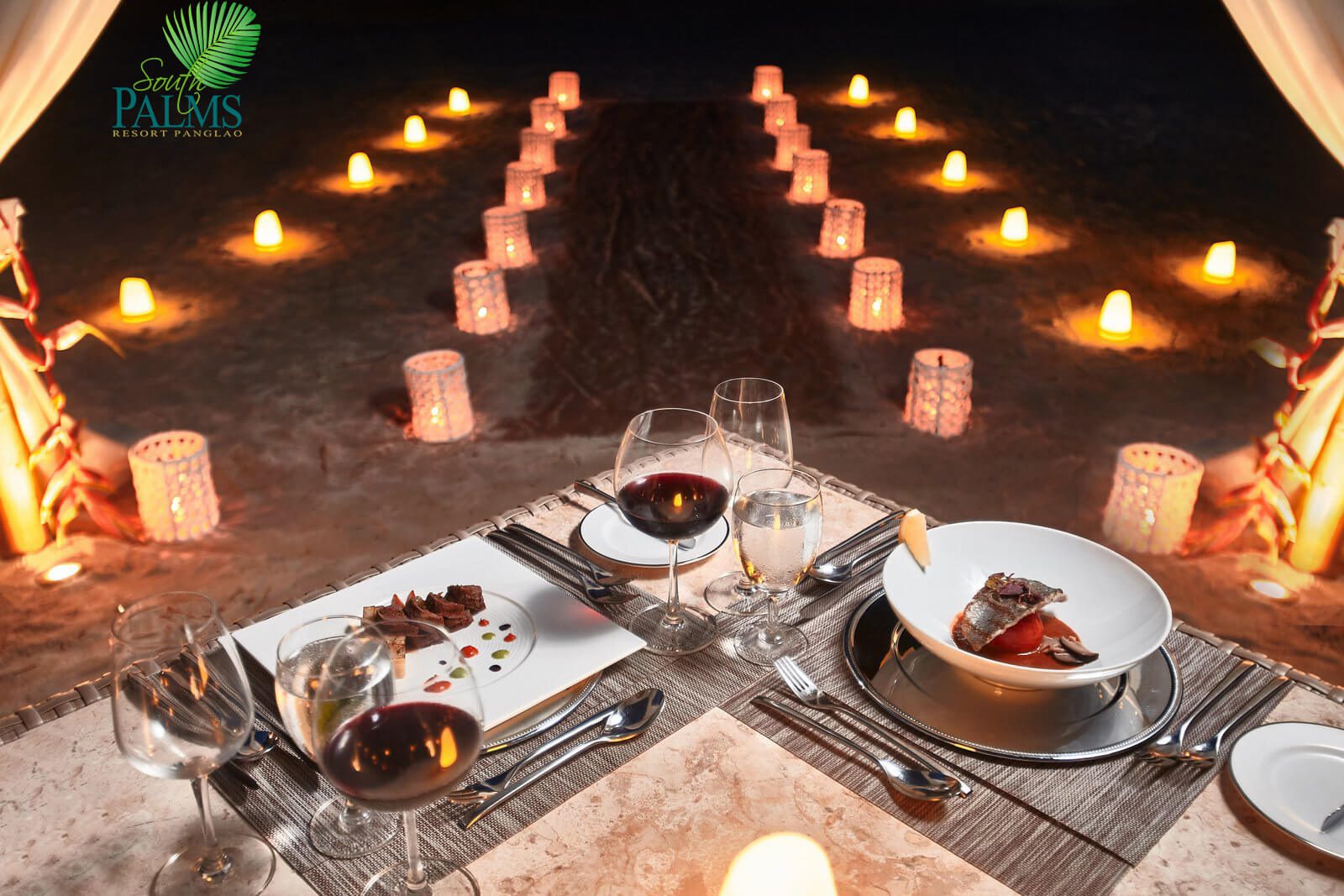 -South-Palms-resort-romantic-dinner